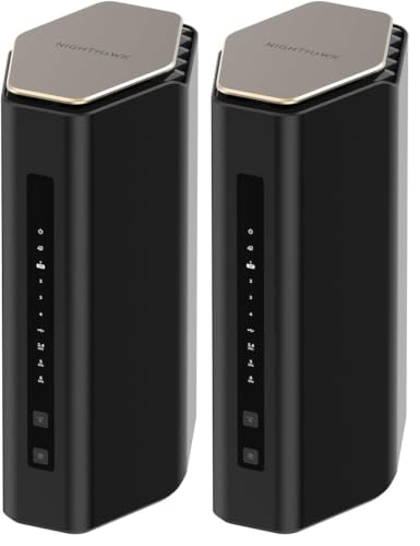 Image of NETGEAR Nighthawk WiFi 7 Router (BE17000) - Router Only, 17 Gbps Wireless Speed, 10 Gig Internet Port, Tri-Band for Gaming, Covers 3,300 sq. ft., 150 Devices, VPN - Free Expert Help, (Pack of 2)