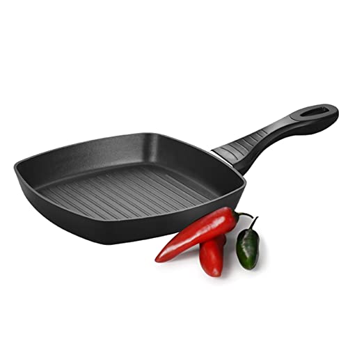 Sartén antiadherente para parrilla de inducción de 24 cm – Sartén antiadherente con mango resistente al calor – Revestimiento antiadherente sin PFOA – Compatible con todas las estufas.