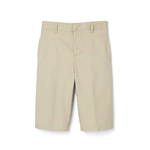 Image of French Toast Boys' Adjustable Waist Stretch Flat Front Shorts (Standard & Husky) for School Uniform