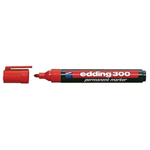 Edding 300 Permanentmarker rot, 10 Stifte