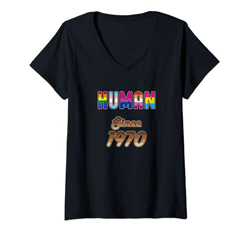 Damen Mensch Seit 1970 51 Jahre Alt Geburtstag Stolz Hautfarbe T-Shirt Cover