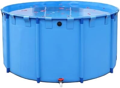 Durable Collapsible Dog Pool & Canvas Fish Pond - Large 2.5x0.8m PVC Outdoor Pool for Pet Bathing, Koi Breeding, Kids Wading & Summer Fun