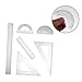 HAPINARY 2 Pack Triangle Ruler Protractor Measuring Ruler Set Essential Tool for Students Teachers