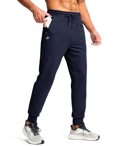 Image of Pudolla Men's Lightweight Jogger with Pockets 4-Way Stretch Sweatpants Workout Runing Athletic Track Pants
