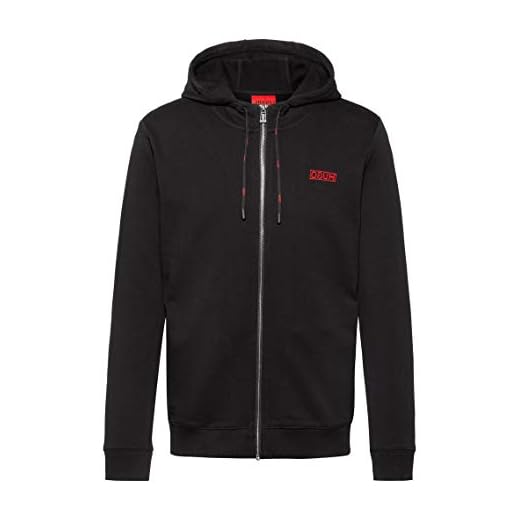 HUGO Herr Daple194 Huvtröja, Svart, XL