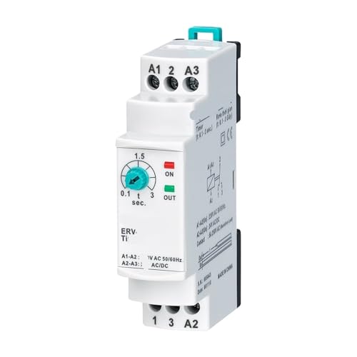 Relé de retardo ERV-03 para sincronizar extractores y bombas 24V 110VAC