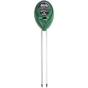 Berry&Bird Soil Moisture Meter, 3-in-1 Plant Moisture Meter for Soil Moisture/PH Meter/Sunlight Indoor & Outdoor, Hygrometer Sensor Soil Testing Tool Houseplant Water Meter for Garden, Farm & Lawn