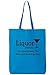 Liquor (noun) Cotton Canvas Tote Bag in Sapphire - One Size