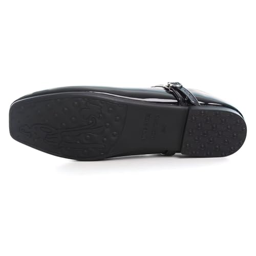 Image of LUXINYU Women's Slip on Flats,Classy Round Toe Solid Classic Mary Jane Ballet Dance Shoes Soft Comfortable PU Flat Shoes