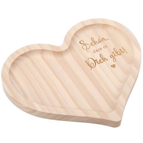 Geiserailie Cadeaux pour Maman Amie Grand-Mère Retraite Plateau en Bois Forme de Cœur avec...