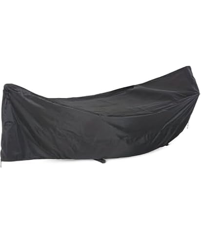 VrayKnol 420 x 17 x 100 cm narzuta na łóżko, pokrowiec na hamak, pokrowiec ochronny na hamak, 210D PU, nadaje się do każdego środowiska zewnętrznego, czarny, 1 sztuka