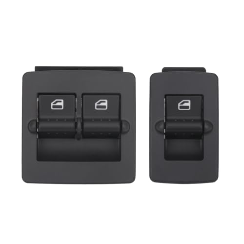 AiYiGu Power Window Switch Button Driver Side & Passenger Side Compatible with VW Volkswagen Beetle 1998-2010, Replace OEM 1C0959527, 1C0959855