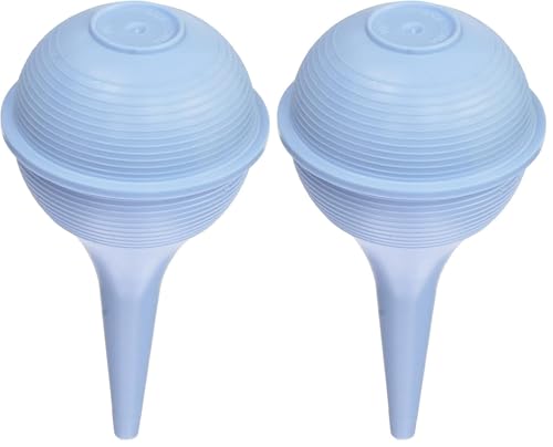Image of DMI Baby Nasal Aspirator, Ear Syringe, Clears Airway & Nasal Passages, Gentle Suction, Portable & Lightweight, Doubles as Earwax Removal Tool, Blue (Pack of 2)