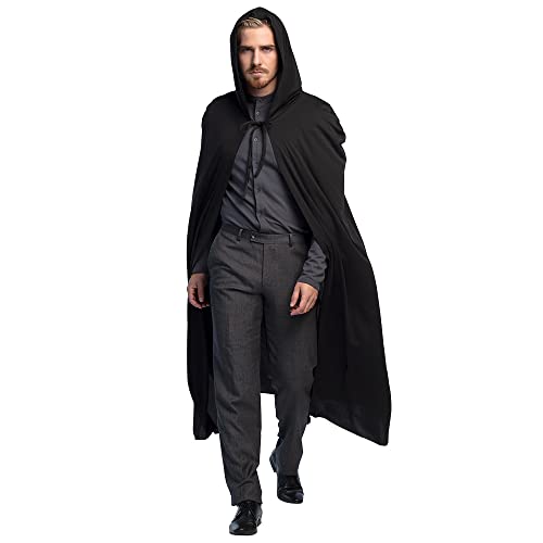 Il mantello ha una lunghezza di circa 180 cm ed è disponibile in colore nero