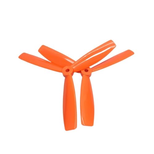 Hélice 3 pales 6045 orange pour session freestyle drone FPV en plein air