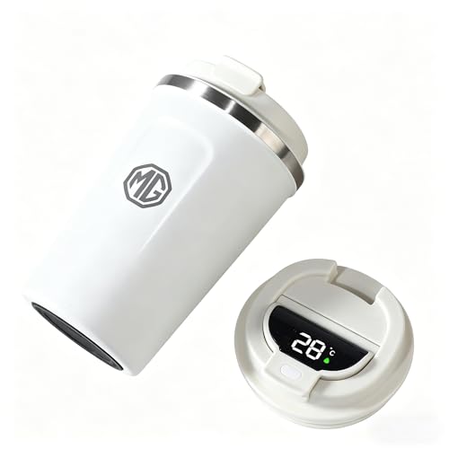 WBQZMXF Taza de Viaje Reutilizable, Taza de café Aislante con Tapa a Prueba de Fugas, Taza de café Reutilizable de Doble Pared, Termo de Acero Inoxidable para MG3/4/5/6/7/9,B