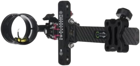 Axcel - LANDSLYDE Carbon Pro Slider Sight w/AV-31 Scope - Single Pin - .019 Green Fiber - Black