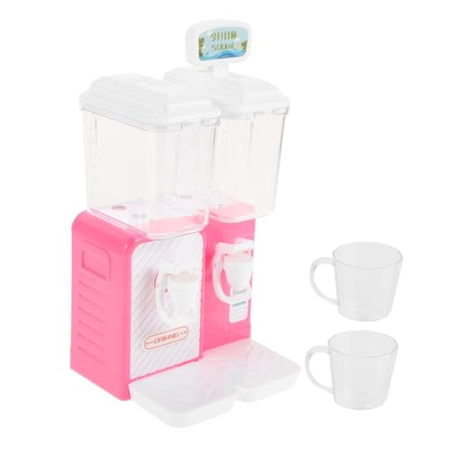 Gogogmee Miniature Water Dispenser Fun Drinking Fountain with Dual Water Outlets Safe Food Grade Realistic Press Down Function for Boys for Role Playing and Summer Fun