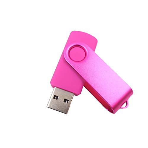 32Gb Swivel USB Flash Drives Thumb Drives Pen Drives Zip Drives with Colored Aluminum Shell (32Gb, Pink)
