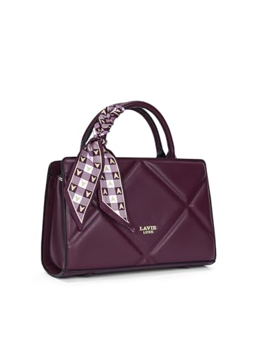 Image of Lavie Luxe Women's Quaro Horizontal Satchel Handbag for Women | Satchel Bag for Work | Ladies purse | Stylish Shoulder Bag | Gift For Women