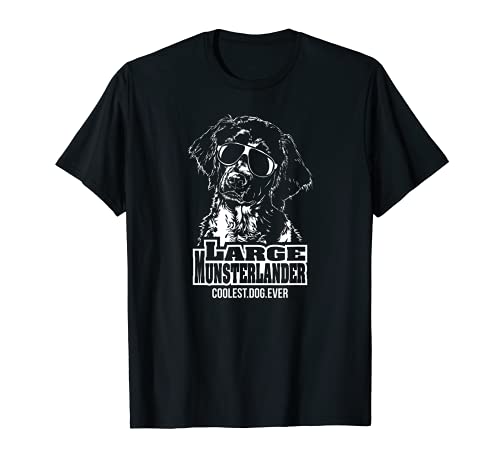 Funny Proud Large Munsterlander coolest dog ever dog saying T-Shirt, Black