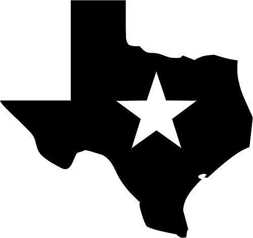 Ranger Products Texas Super Star Vinyl Decal Car Window Wall Laptop Sticker, Die Cut Vinyl Decal for Windows, Cars, Trucks, Tool Boxes, laptops, MacBook - virtually Any Hard, Smooth Surface