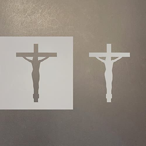 Amazon.com: Crucifix 2 Reusable Mylar Stencil - Art Craft Supplies New ...