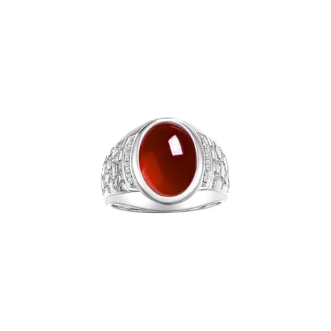 Rylos Elegant Garnet & Diamond Ring Cover