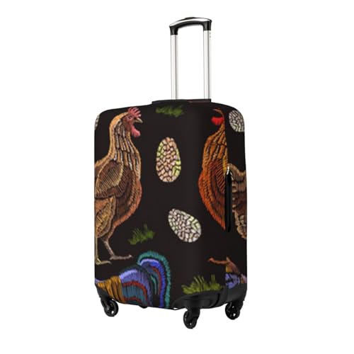 Chicken Print Print Luggage Suitcase Covers Elastic Washable Luggage Protector Luggage Covers For Suitcase2
