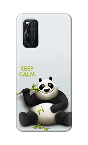 Image of PRINTFIDAA� Printed Hard Back Cover Case for Vivo V19 Back Cover (Cartoon Panda) -2808