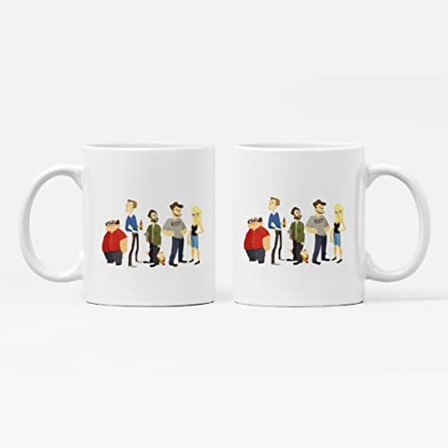 Gesar The Gang - Always Sunny in Philadelphia Themed Mug Cup TV Series Inspired, Coffee & Tea Mug, White 110z