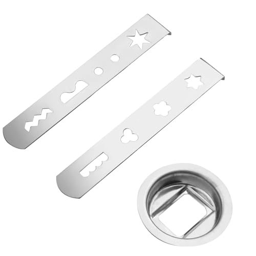 3pcs Galleta Accesorio para Picadora, Accesorio Para Hacer Galletas, Accesorio para Manga Pastelera, Ideal para Decorar y Llenar, Compatible con Molinos de Carne Otros Dispositivos de 5.3 cm
