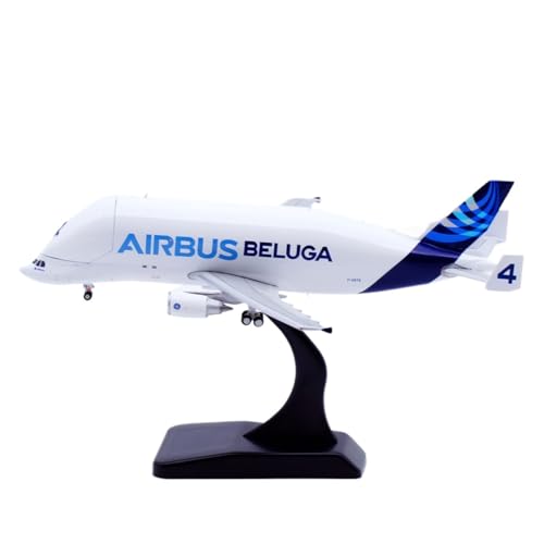 Modelo de avión de aleación fundida Airbus Beluga A300-600ST, réplica miniatura escala 1:400