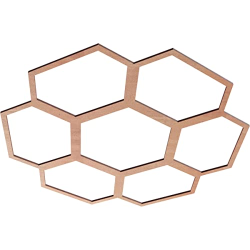 Image of Ekena Millwork 28 inchOD x 12 inchID x 1 /4 inchT Florin Wood Fretwork Pierced Ceiling Medallion, Cherry