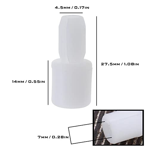 2 Set Auto Fensterheber Fensterglasheber Plastikbolzen Befestigungen Clip Reparatur Ersatzteile Weiß 6N0839511 für Rechts Links Vorne Hinten