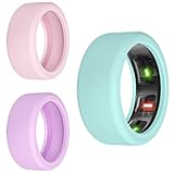 Silicone Protector Compatible with RingConn Gen 2, Elastic Cover for Working Out (S, LightPink+Lightpurple+Teal)