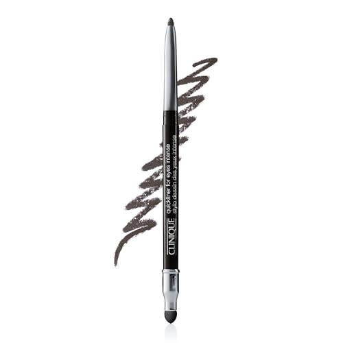 Clinique Quickliner For Eyes Intense Eyeliner Pencil | Water Resistant, Smudge Resistant + Safe For Sensitive Eyes, Intense Charcoal