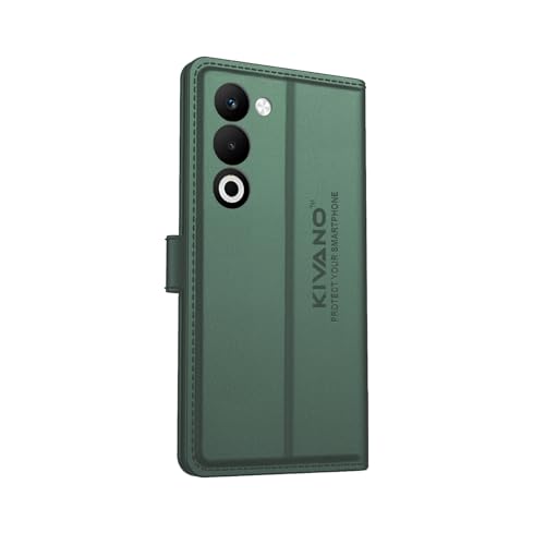 Image of Compatible with Oppo K13X 5G / Oppo A5 5G Flip Cover | Leather Finish | Inside Pockets & Inbuilt Stand | Shockproof Wallet Style Magnetic Closure Back Cover Case