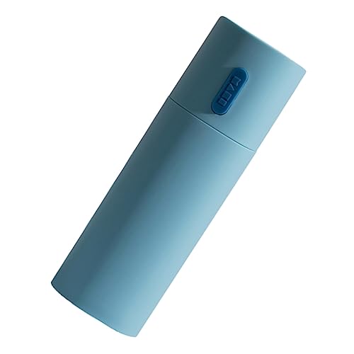 UTHCLO 歯磨き粉収納ボックス 旅行用コンテナ 歯ブラシと歯磨き粉のケース 浴室の歯ブラシホルダー ポータブル歯ブラシホルダー 旅行用歯ブラシ容器 歯ブラシ収納ケースチック Blue