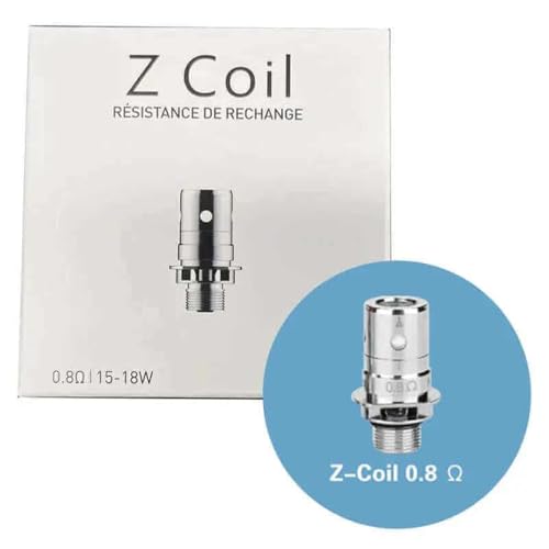 For Innokin Z Coil Résistances (0,8 Ω Paquet de 5) [MTL 15-18 W] Bobine Adapté pour Réservoir Zlide Top Zenith II Go Z+ Tank Vape Kit Coolfire Z60 Coolfire...