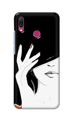 Image of PRINTFIDAA Photo of Beautiful Girl Hard Back Cover for Huawei Y9 (2019), JKM-LX1, JKM-LX2, JKM-LX3, JKM-AL00 /JKM-TL00 Back Cover -(P6) KAT1005