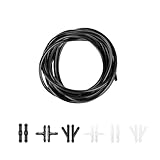 Ohleats 12PCS Windshield Washer Hose Kit, Rubber Wiper Fluid Tubing Kit Connect Car Water Pump and Nozzles, Universal Car Accessories Suitable for Most Windshield Washer Tubing