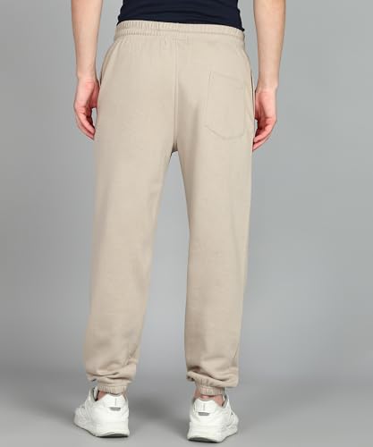 Image of Alan Jones Clothing Men's Regular Fit Mid Rise Fleece Jogger Regular Pants For Winterwear