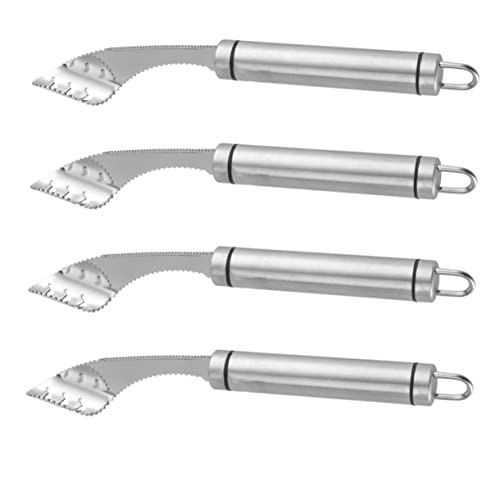 Ciieeo 4pcs Pepper Corer Tools Chili Core Removing Stainless Steel Core Puller Kitchen Gadgets Easy to Clean