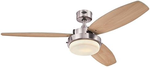 Westinghouse Lighting 7209000 Alloy LED Ceiling Fan, 52 Inch, Brushed Nickel
