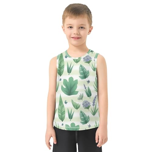 Boys Performance Tank Top Quick Dry Kids Casual Sleeveless T Shirts Kids Comfy Breathable Summer Athletic Tshirts2