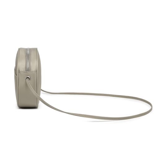 Image of Circle Crossbody Bag for Women NYLON Circle Purse with Zipper Adjustable Knot Shoulder Straps