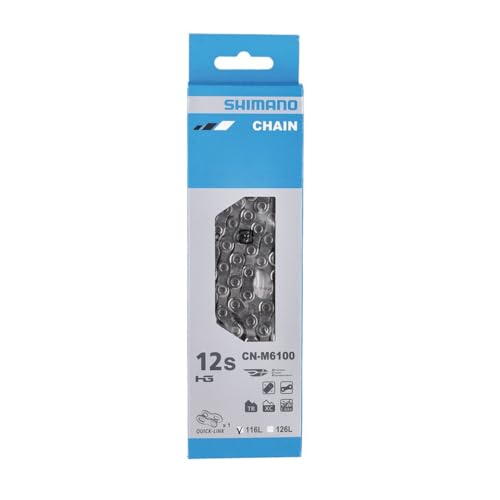 SHIMANO 719668 - catena per bicicletta 116 maglie deore cn-m6100 hyperglide+ 12v quicklink