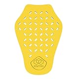SUIOPPYUW Motorrad Rückenprotektor für Herren, Damen und Erwachsene (Unisex) – Stoßdämpfend, leicht, atmungsaktiv – Schutzpolster für den Outdoor Bereich , Gelb , M