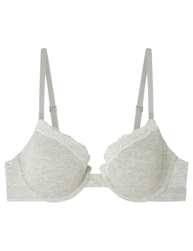 Women´secret Sujetador Clásico BEAUTIFUL Algodón Gris, 90B